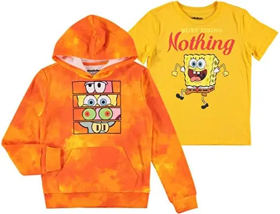 Boys SpongeBob Squarepants Hoodie and T-Shirt 2-Piece Set