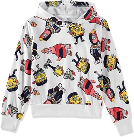 Nickelodeon Kids' Spongebob Squarepants All Over Print Pullover Hoodie Sweatshirt