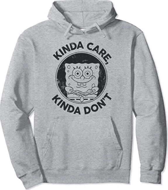 SpongeBob SquarePants Kinda Care Kinda Dont Hoodie