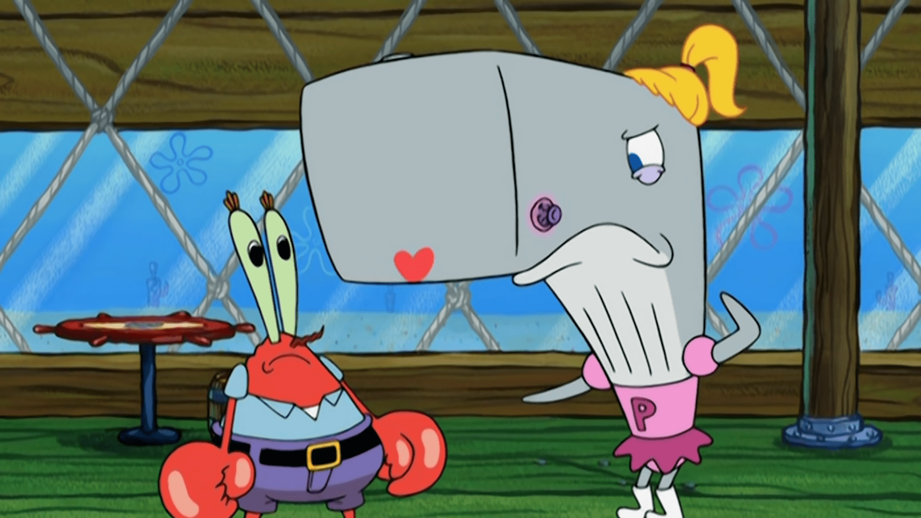 pearl krab and her dad