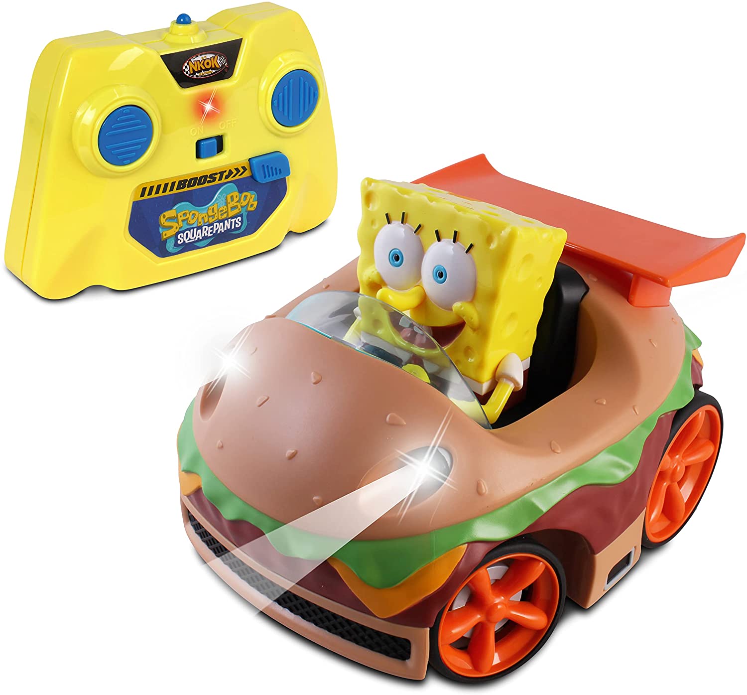 NKOK Remote Control Krabby Patty with Spongebob Vehicle