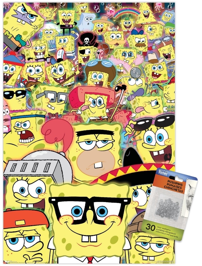 Nickelodeon SpongeBob SquarePants - Meme Wall Poster with Pushpins