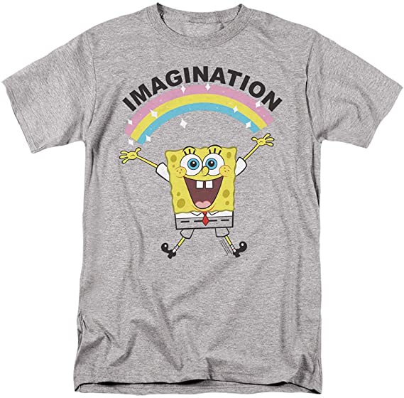 Popfunk Classic Spongebob Simple Imagination Unisex Adult T Shirt