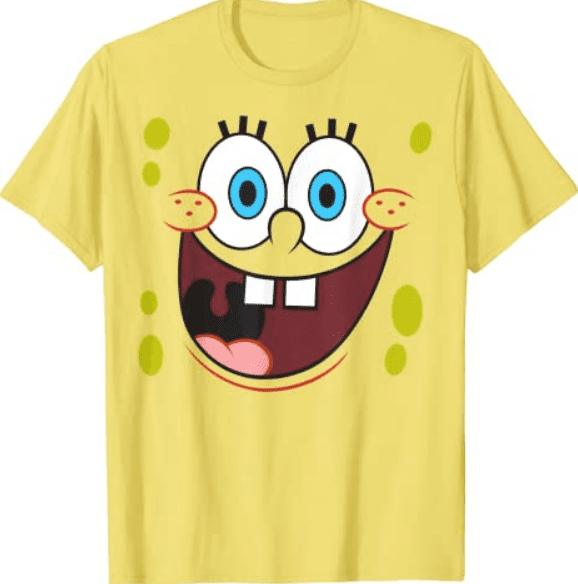 Spongebob Squarepants Bright Eyed Smiling Face T-Shirt T-Shirt