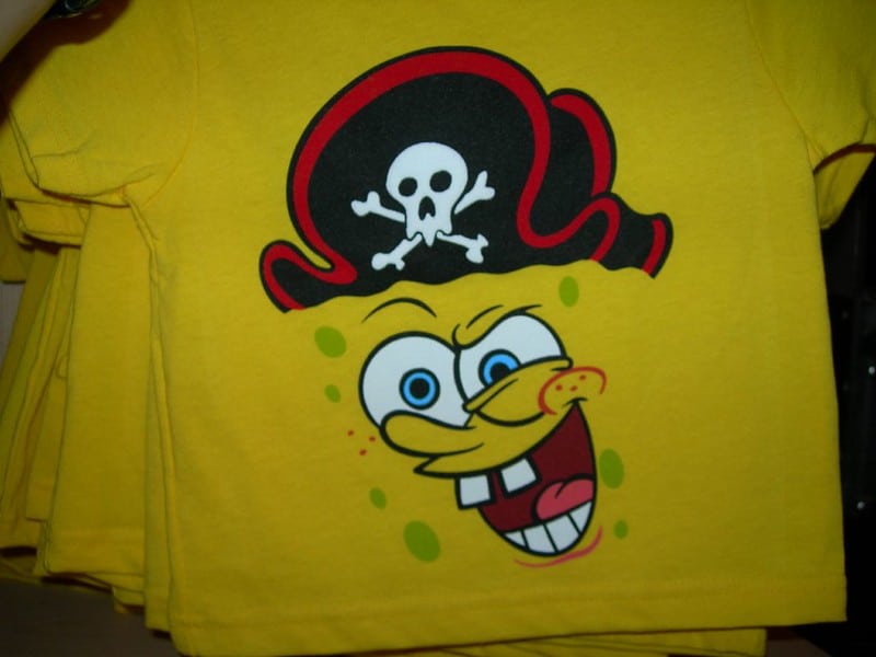 spongebob pirate shirt