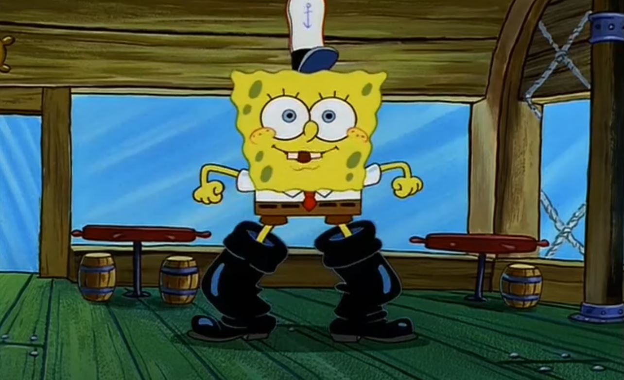 Spongebob Squarepants Spongebob Wearing Boots