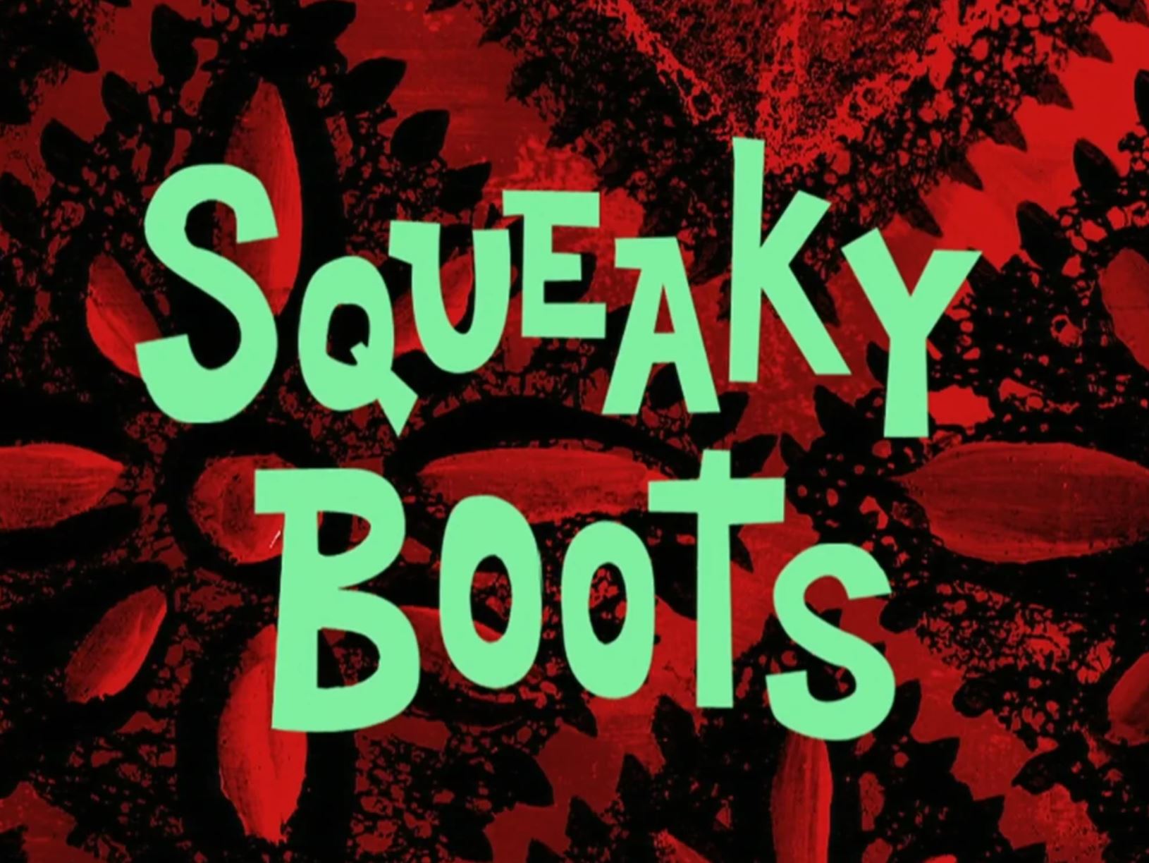 Spongebob Squeaky Boots