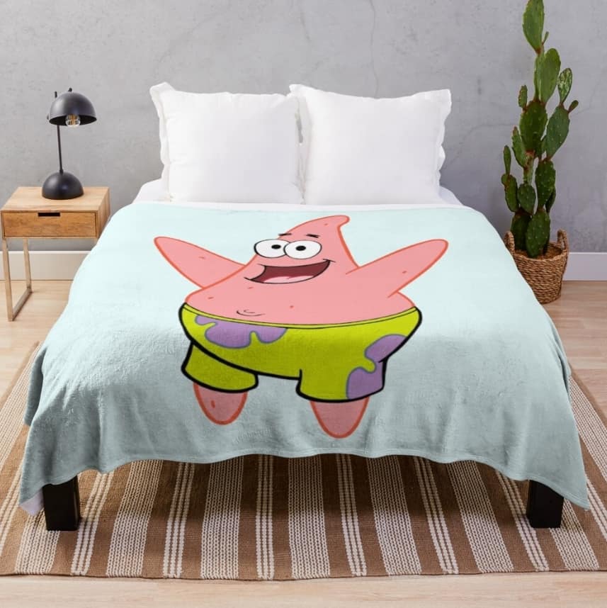 Patrick Star Throw Blanket