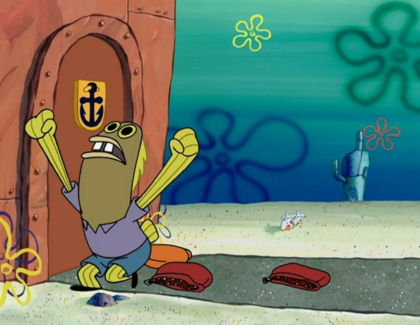 Spongebob Chocolate Old Lady What Did He Say