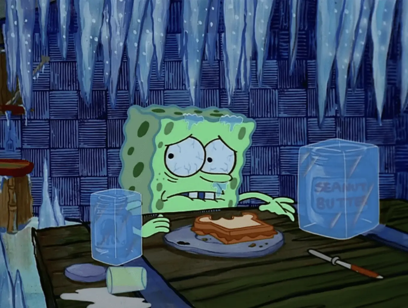 icy spongebob