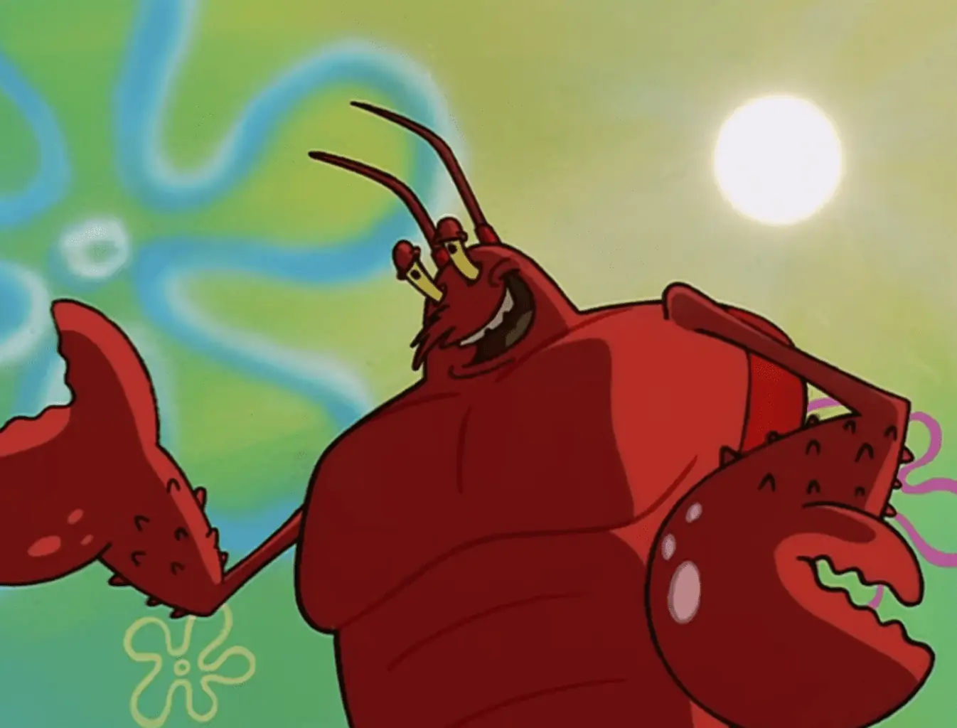 larry the lobster's first appearance