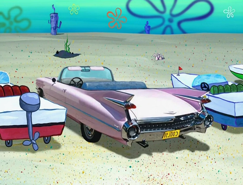 Mermaid Man and Barnacle Boy IV: The Invisible Boatmobile Is Actually Pink!