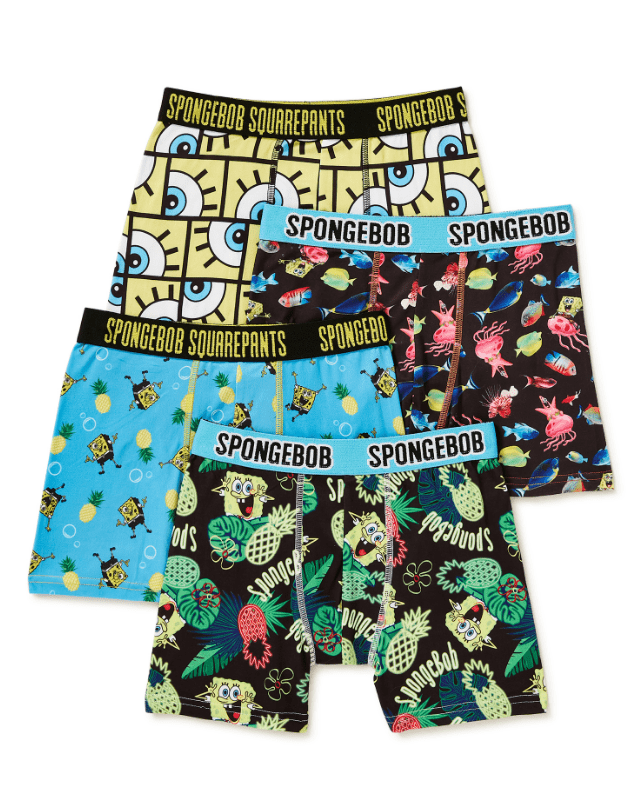 Boy's SpongeBob SquarePants 4pk Boxer Brief