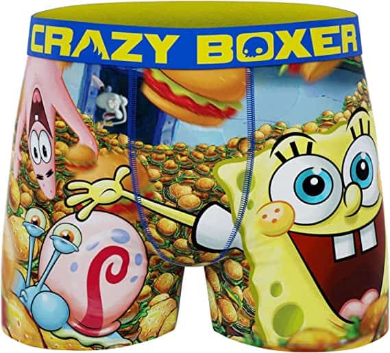 CRAZYBOXER Spongebob Burger Men's Boxer Briefs