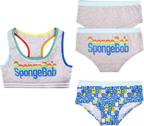 SpongeBob SquarePants Women's Underwear and Bra Multipack