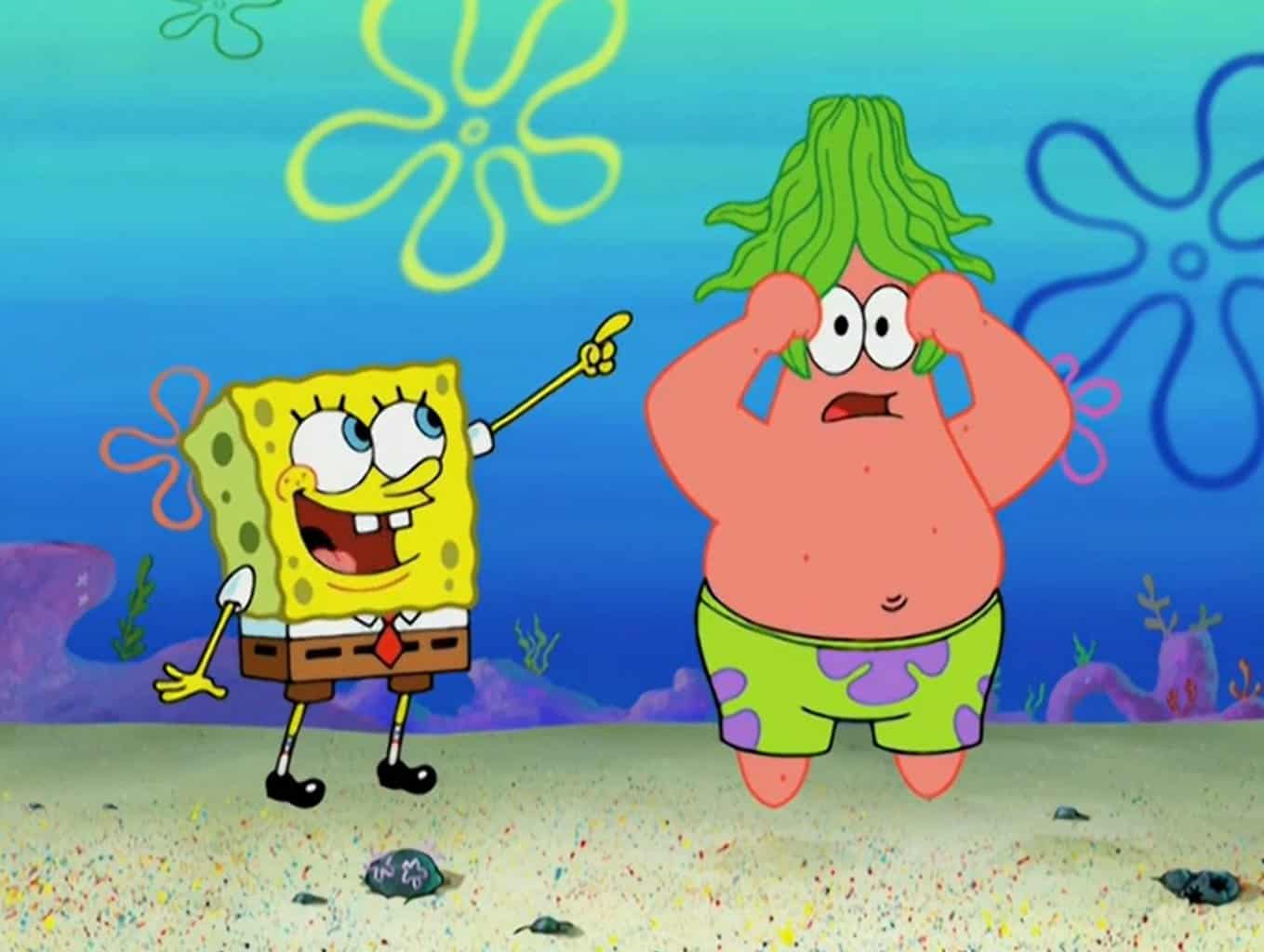 Patrick Trying On Disguises