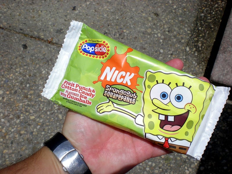 spongebob ice cream bar