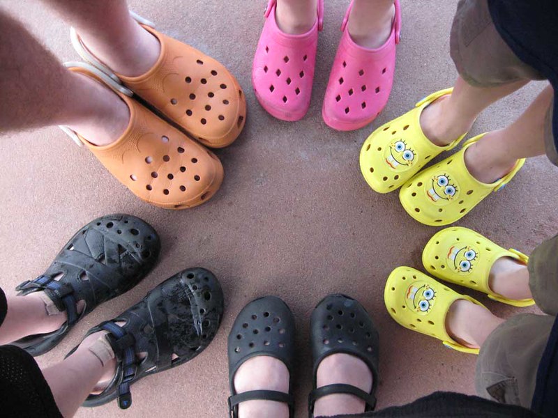 spongebob yellow crocs