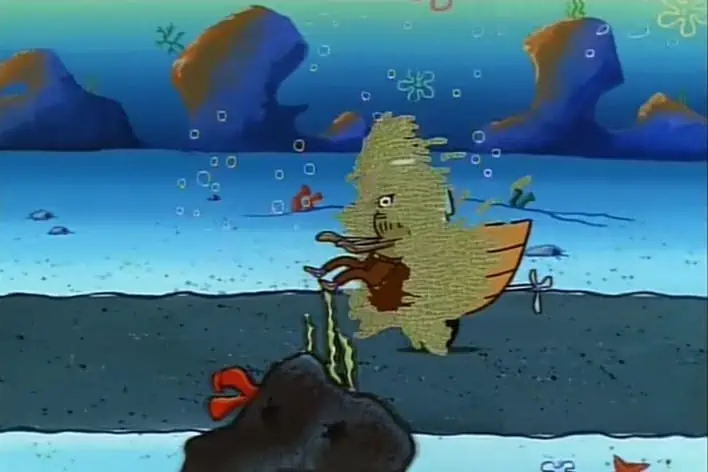 nematode spongebob thirsty