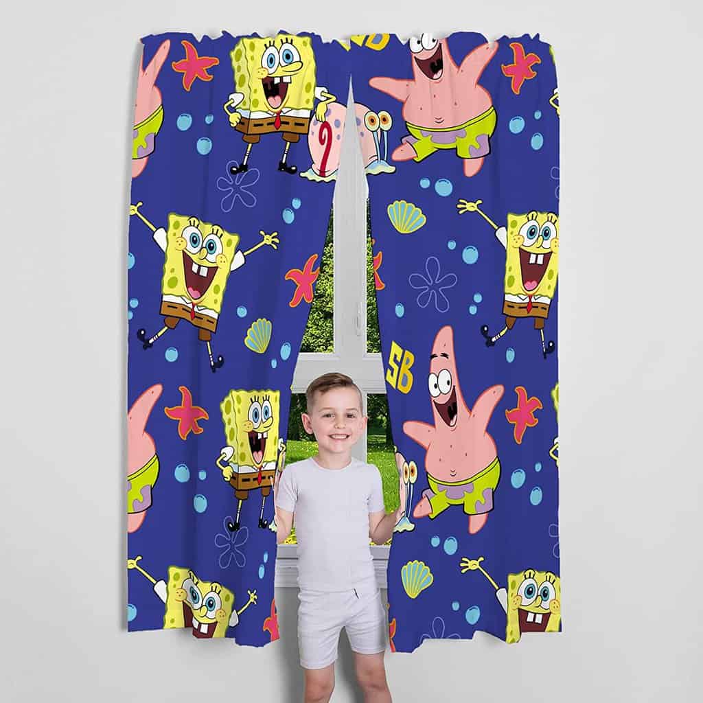 SpongeBob Curtains Blue