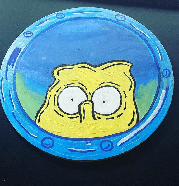 SpongeBob Looking In