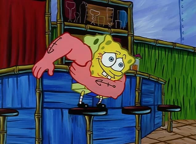 Spongebob Muscle Arms Deflate