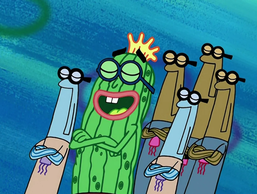 Kevin C. Cucumber being proud of himself