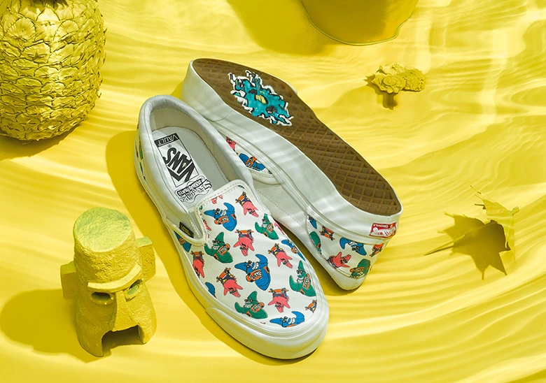 Vans X SpongeBob OG Classic Slip-Ons LX