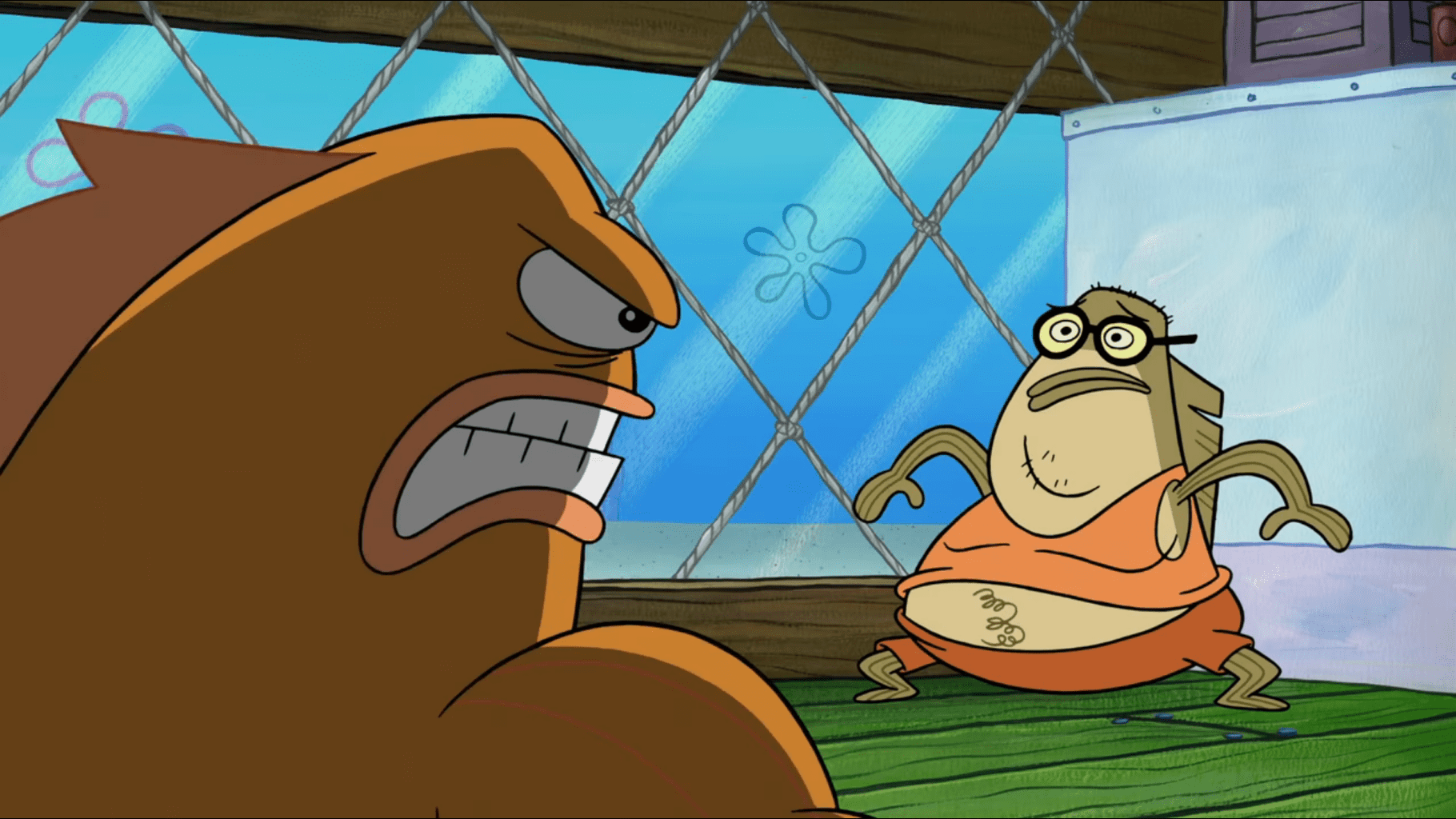 bubble bass Larry the Floor Manager