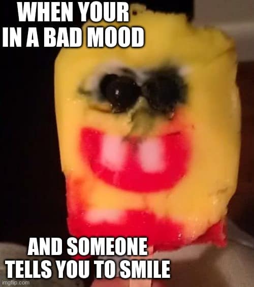 cursed spongebob popsicle meme 2