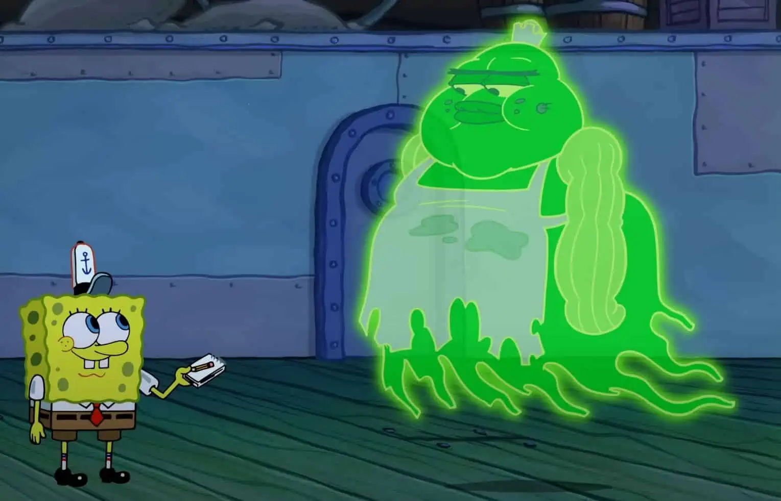 Spongebob Ghost Drawing