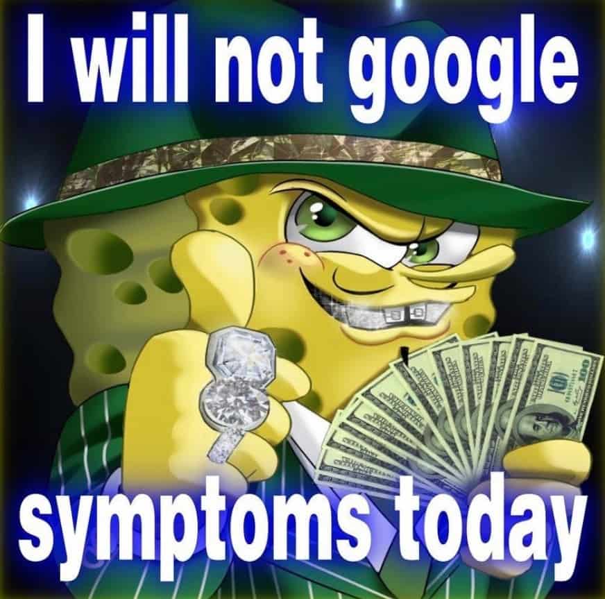 gangster spongebob no google meme