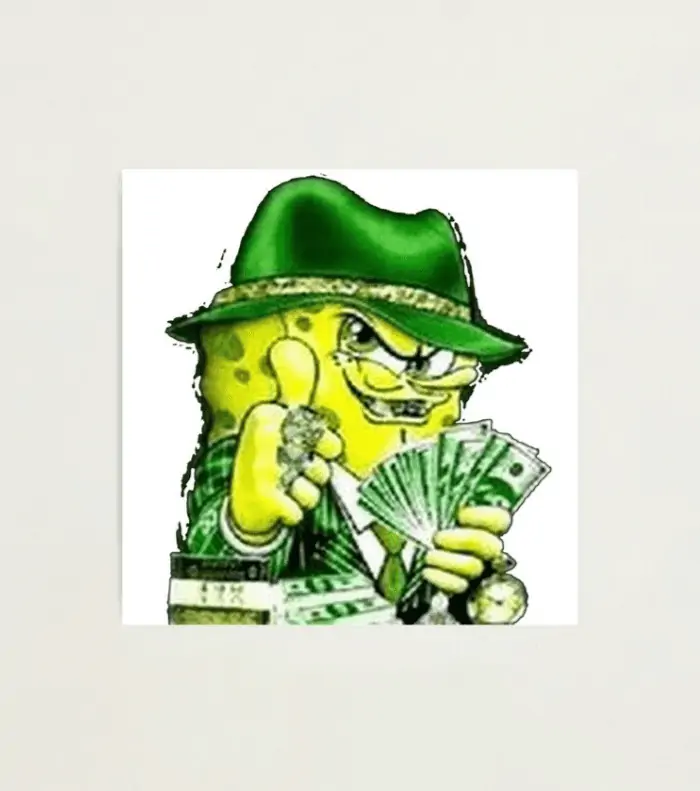 gangster spongebob photographic print