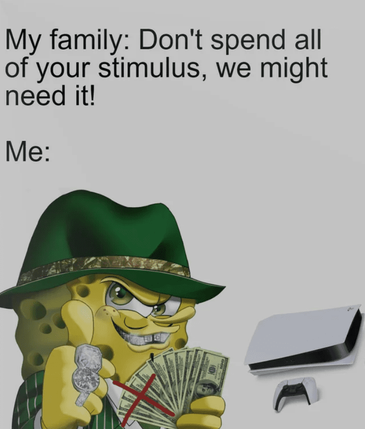 gangster spongebob playstation 5 meme