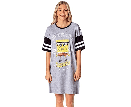 nerdy spongebob nightgown